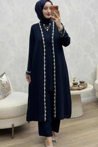 Narin 3 Lü Takım Lacivert