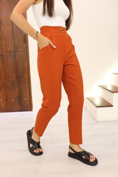 Beli Lastikli Krep Pantolon