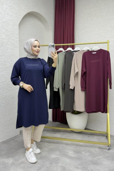 Beril Uzun Oysho Basic Tunik