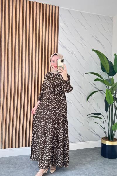 Filiz Pamuk Viskon Elbise