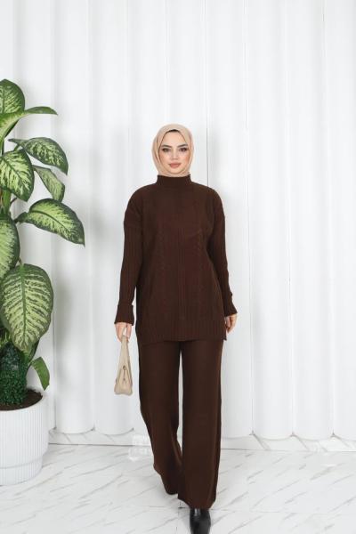 Hiba Örgülü Triko Takım