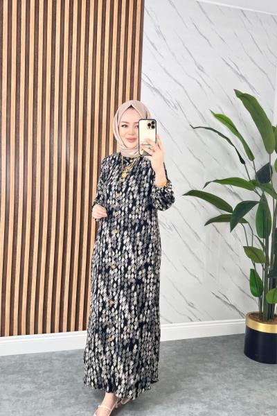 Nilay Pamuklu Triko Elbise