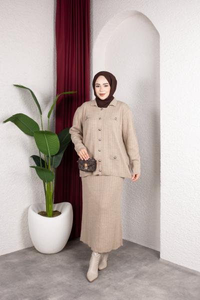 Sare Etekli Triko Takım