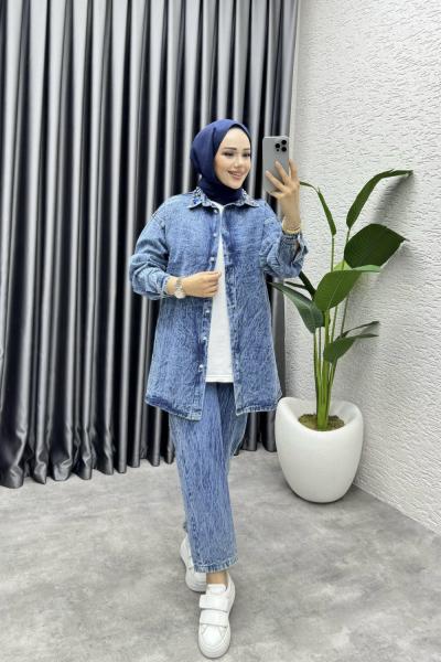 Su İkili Kot Takım