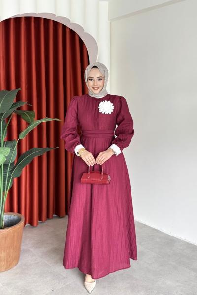 Zb Astarlı Parla Elbise