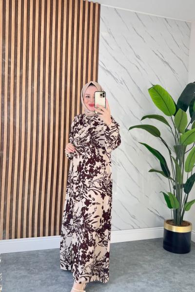 Zülal  Pamuklu Viskon Elbise