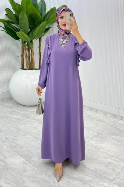 Mürdüm Zennure Elbise Tesettür Giyim