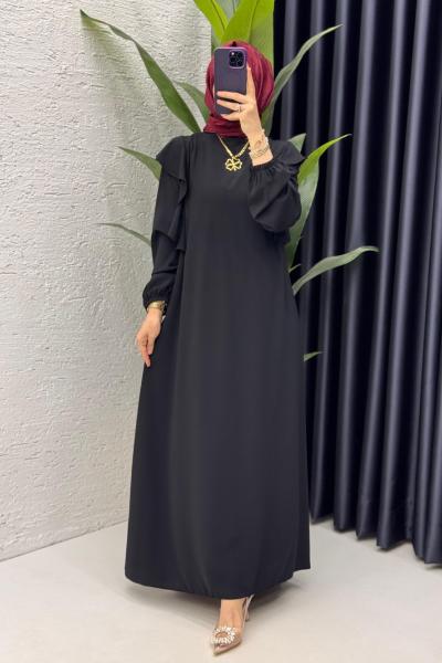 Siyah Canan Elbise Tesettür Giyim