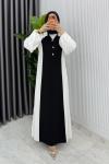 Siyah  Premıum  Aden ELbise Tesettür Giyim