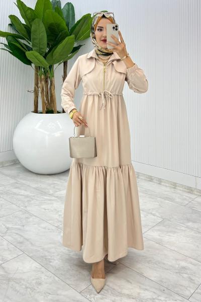 Taş Hicran Elbise Takım Tesettür Elbise