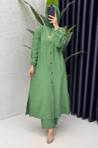 Zümrüt Mehtap Takım Tesettür Giyim