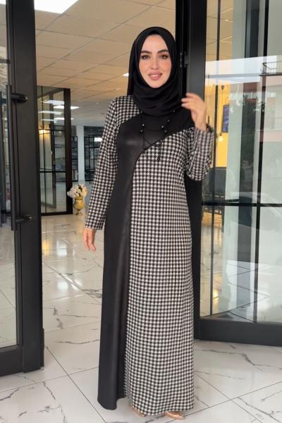 Bella Deri Kombin Elbise