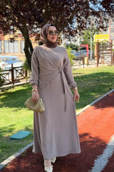 Çağla Elbise Vizon