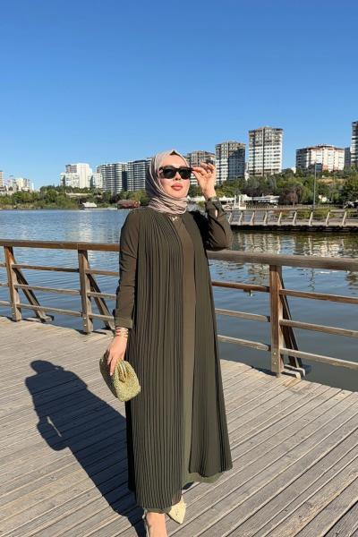 Gülşen Elbise Haki