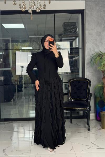 Yazel Abiye Elbise Siyah