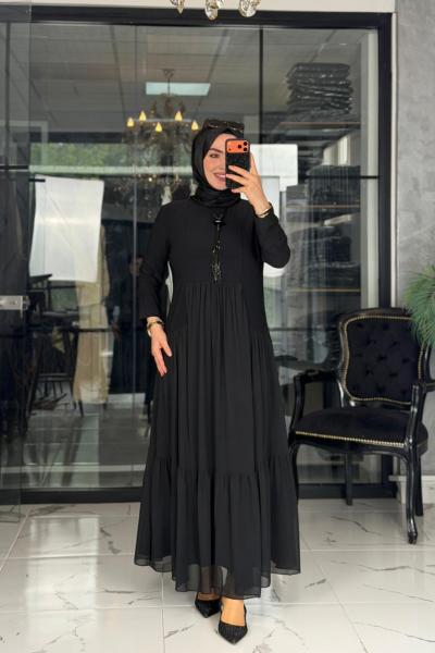Yelda Elbise Siyah