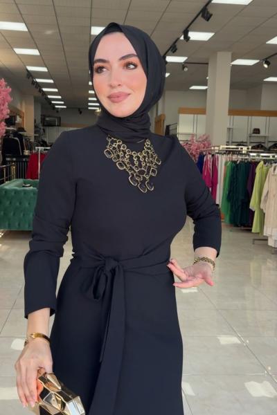 Zerya Elbise Siyah