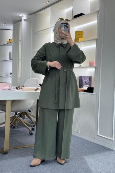 D Tokalı Poliviskon Takım Haki