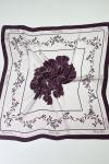 Floral Fular  Bordo