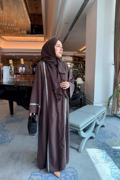Layel Abaya Kahverengi