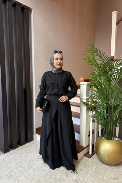 Lessa Üçlü Takım Siyah