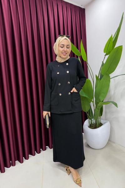 Senora Oysho Etekli Takım Siyah