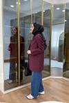 SÜET BLAZER CEKET Mürdüm