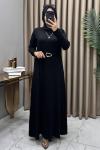 Cevher Elbise Siyah