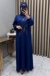 Damla Abiye Elbise İndigo
