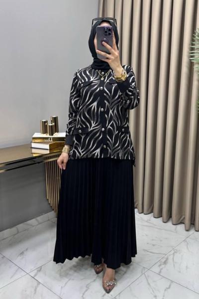 Dora Etekli Takım Siyah