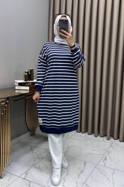 İsra Tunik Lacivert