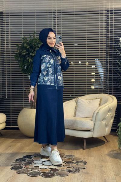 02-2705 Kelebek Kot Takım Lacivert