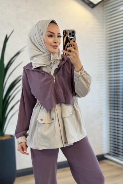033 Lacoste Tencel Takım Gül