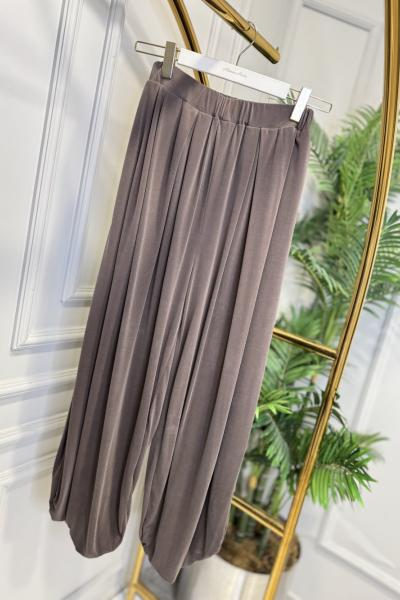 1004430 Şalvar Modal Pantolon Kahve