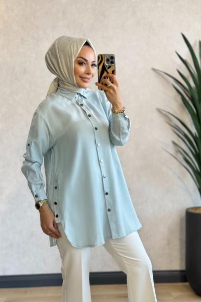 1035 Bellisimo Tunik Mavi