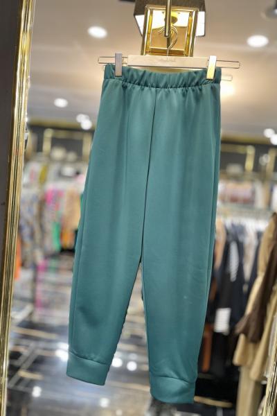 18146 Scuba Beli Lastikli Pantolon Zümrüt