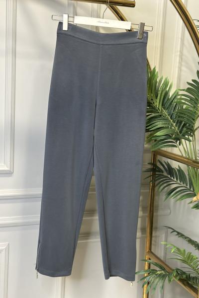 18225 Osyho Paçası Fermuarlı Pantolon Antrasit