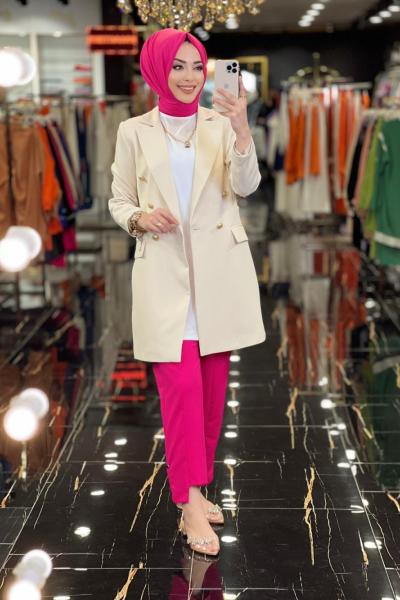 2010 Blazer Ceket  Bej