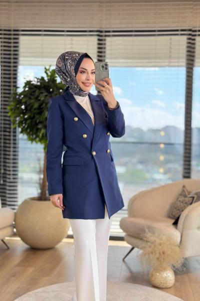 2010 Blazer Ceket Lacivert