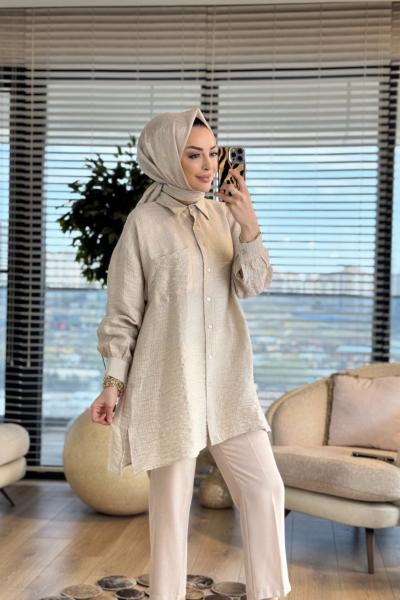 2030 Eleni Gömlek Bej