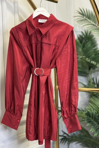 2083 Açelya Gömlek Bordo