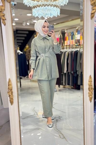 22688 Yandan Toka Parçalı Takım Haki