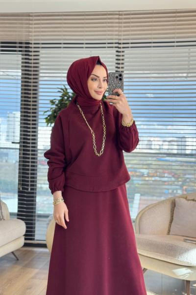 22821 Lilyum Takım Bordo