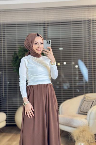 24294 Drapeli Bluz Ekru