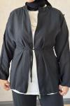250360 Spor Tarz Fermuar Detaylı Takım Siyah