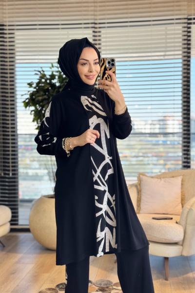 26610 Ege İkili Takım Siyah Karışık