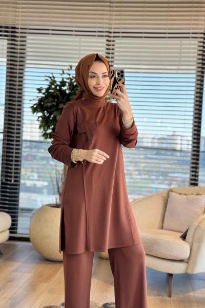 26629 Ferah Oysho Takım Kahve