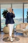 2755 Dikiş Detaylı Yırtmaçlı Sweat Antrasit
