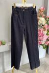 32393 Denim Bol Paça Pantolon Lacivert
