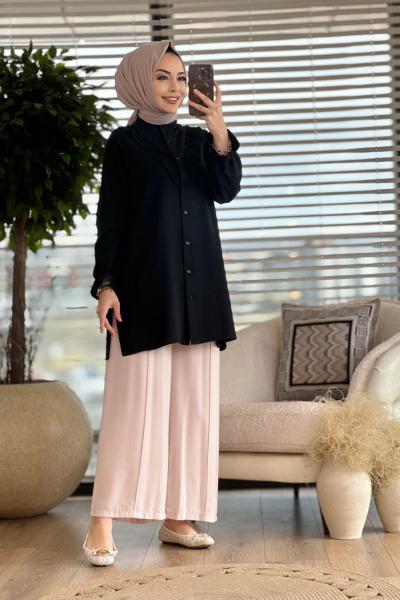 4028 Elsa Gömlek Siyah